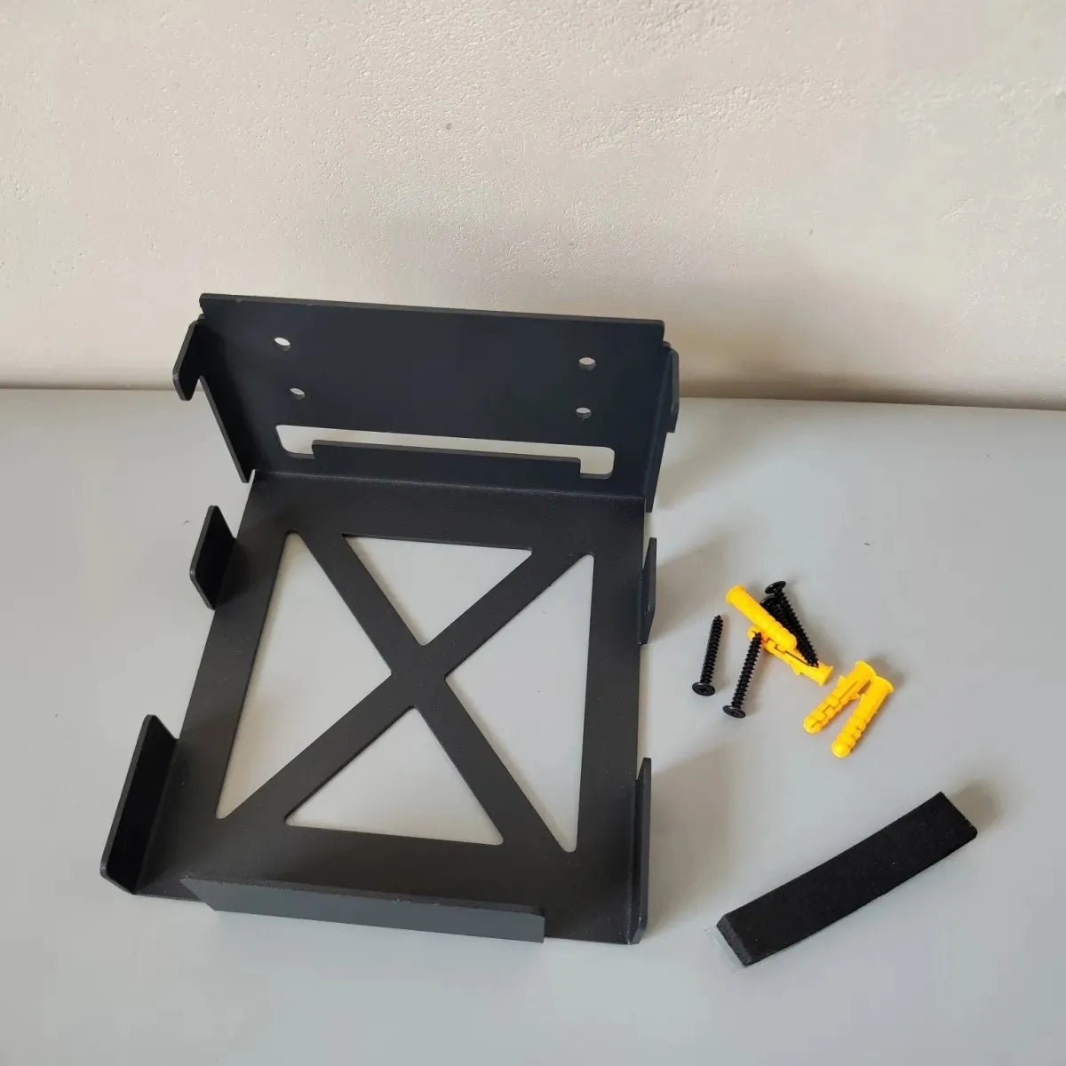under desk bracket for xbox series x xbox series s with selfdrive screw Wall Bracket with expansion screw under plank