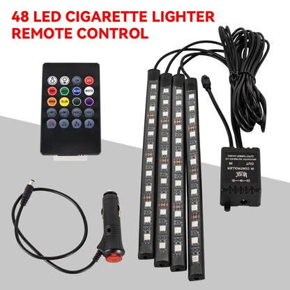 RGB Car Interior Ambient LED Light with Music Sync and App Control