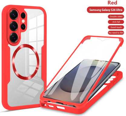 360 Full PTE Protection Screen Clear Magnetic Case For Samsung Galaxy S26 S25 Edge S24 S23 S22 Ultra PLUS FE A07 A56 A36 A26 A16