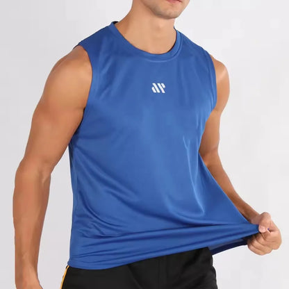 Men's Bodybuilding Vest Gym Workout Mesh Fitness Sleeveless shirt Running Tank Top Stringer Single Shirt Summer Sport Vest Men