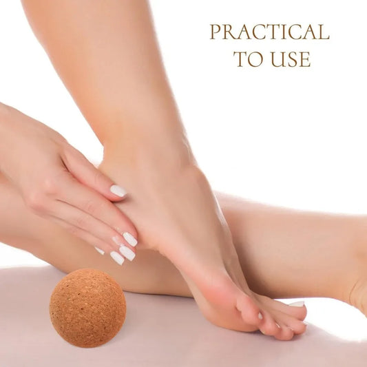 Cork Massage Ball for Muscle Relaxation, Deep Tissue Massager for Back & Shoulders, Portable Self-Care Tool