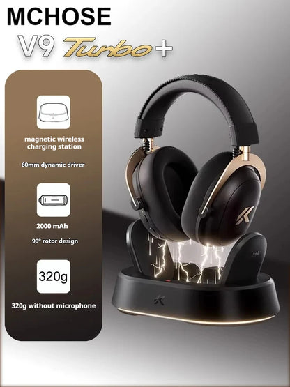 Original MCHOSE V9 PRO Music Esports Gaming Headphones 3-mode Wireless Noise Reduction Mic Customized Head-mounted