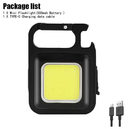 4000MaH Rechargeable Work Light 30W Super Bright COB Flashlight With Magnetic Portable Outdoor Power Bank Camping Emergency Lamp