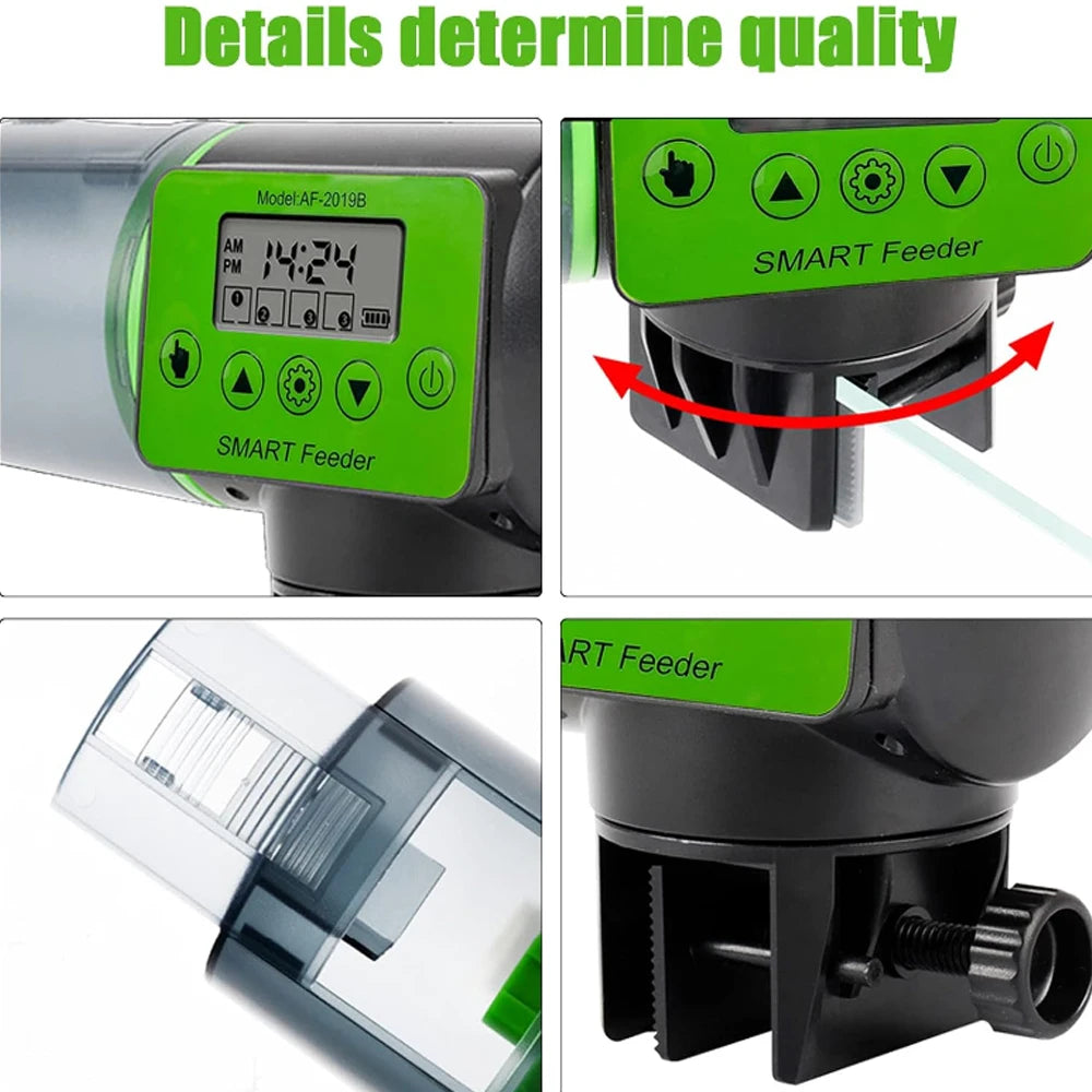 Automatic fish tank feeder intelligent timing automatic feeder aquarium goldfish feeder large capacity fish aquarium feeder