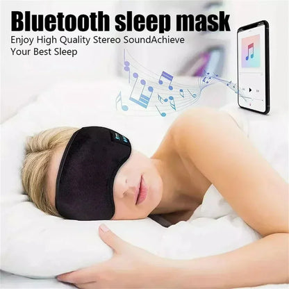 Bluetooth Sports Sleeping Earphones New Headband Elastic Wireless Headphone Music Eye Mask Blackout Noise Cancellation Headset