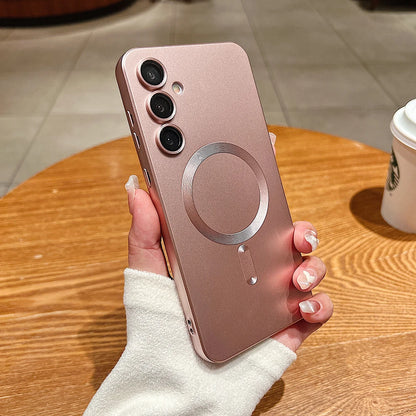 Luxury Matte Magnetic Phone Case For Samsung Galaxy S26 S25 S24 S23 S 26 Ultra Plus S26Ultra For Magsafe Silicone Soft Cover