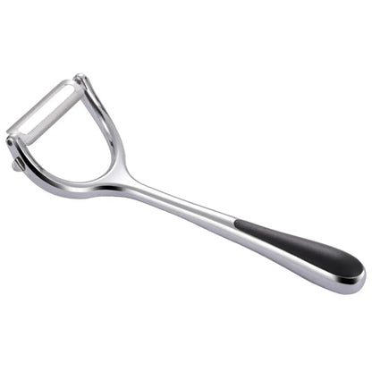 Zinc Alloy Potato Carrot Fruit Vegetable Peeler Black 2 in 1 Grater Peeling Tool Stainless Steel Kitchen Helper
