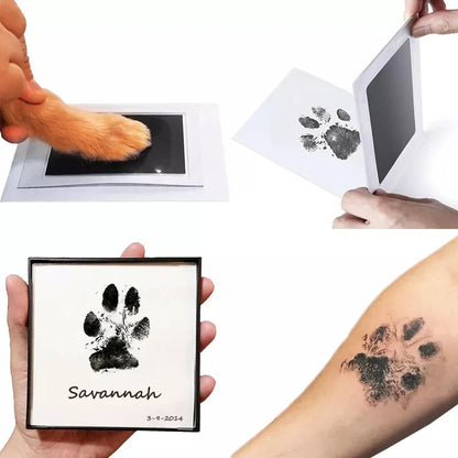 No-Touch Pet Paw Print Ink Pad Kit – Cat & Dog Souvenir Gift