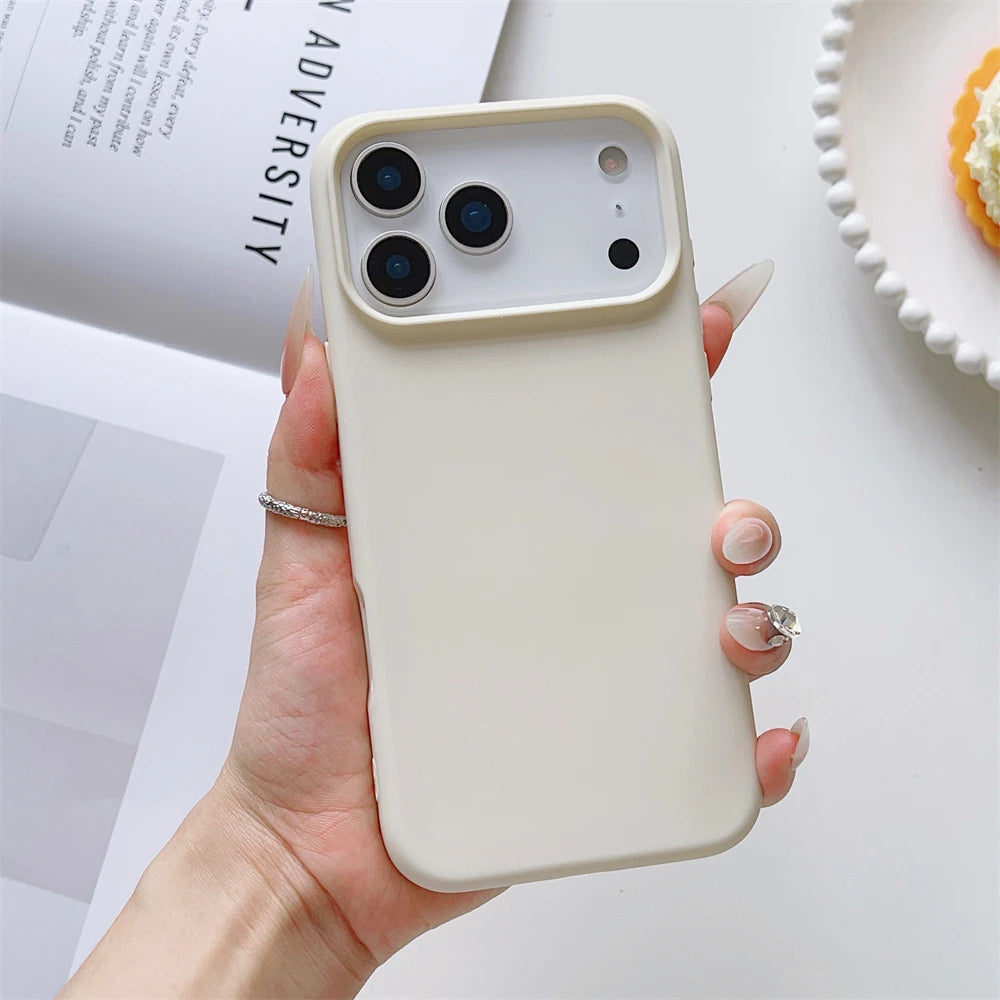 Matte Candy Color Phone Case for iPhone 17 Air 16 16E 15 Pro Max Liquid Silicone Shockproof Protection Skin Feeling Solid Cover