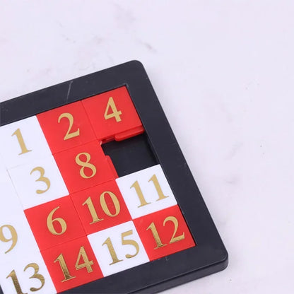 Magnetic Number Sliding Puzzle, Portable Educational Travel Toy for Kids & Adults, Silent Classroom Math Game Logic Brain Teaser