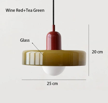 Nordic Glass Bauhaus Dining Room Chandelier Living Room Bedroom Bar Retro Coffee Shop Decoration Chandelier Lighting Fixtures