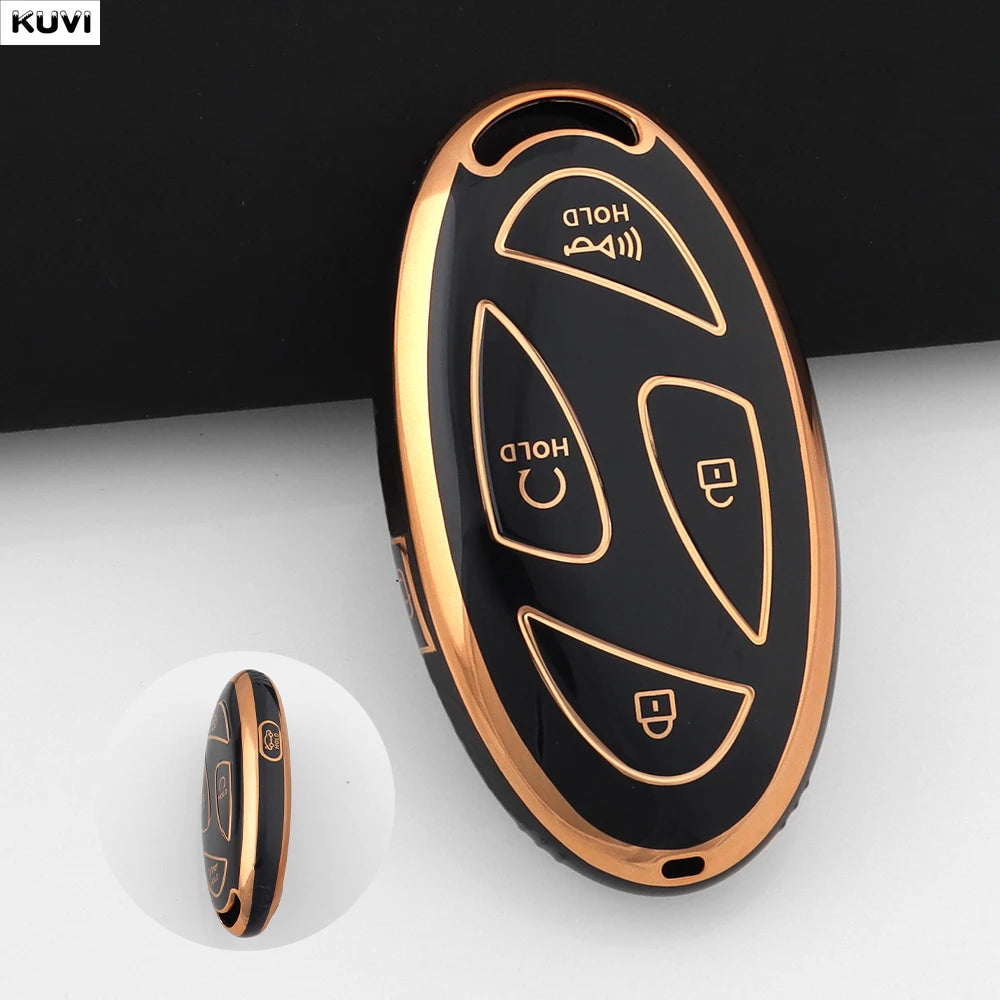 For Hyundai IONIQ 6 New Grand Prix GN7 Kona 5 7 Buttons Fashion TPU Car Remote Key Case Cover Protected Keychain Fob Accessories