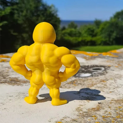 Muscle Duck Figurine – Whimsical Desktop & Bookshelf Decor