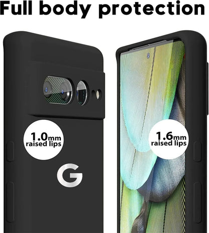 Ultra Slim Liquid Silicone Phone Case For Google Pixel 10A 9 Pro XL 8 7 6 Pro Wireless Charging Shockproof Protector Back Cover