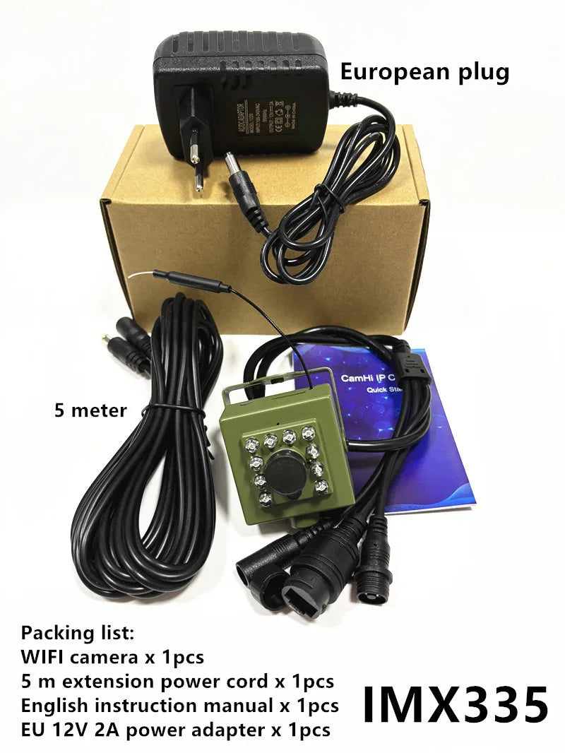 Bird Watching Camera Wireless Wild Wifi Bird Nest Green Box Kit 5M Wire Night Vision 5MP 2MP P2P Audio Mini IPC In the birdcage