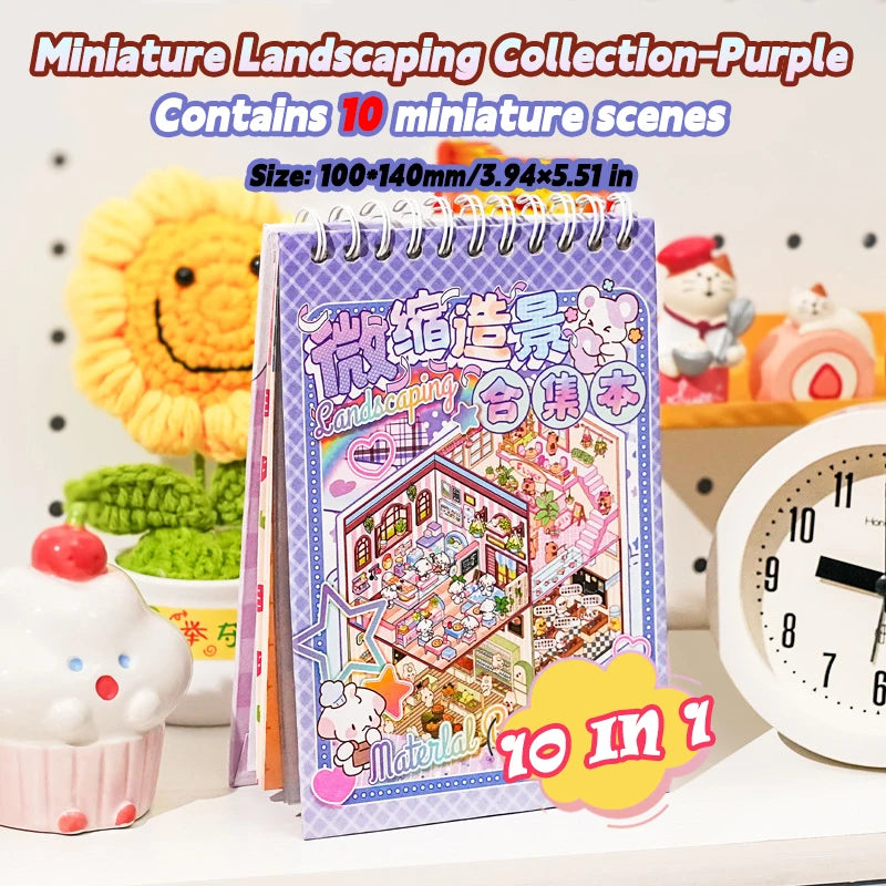 20Pcs 20in1 3D Cartoon Sticker Book | DIY Scenes Creative Gift for Kids, Portable Sticker Album for Birthday Christmas Crafts