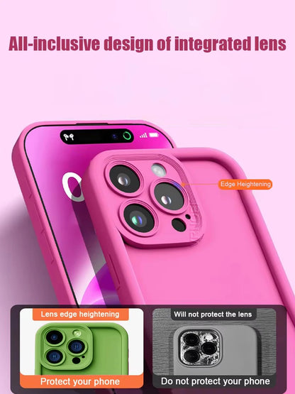 Thickened Shockproof Case for iPhone 17 16 15 14 13 12 11 Pro Max Pure Colour Cover for iPhone 17 Air 14 15 16 Plus Accessories