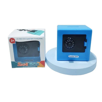 Mini Bank Money Box Retro Atm Rotating Password Cash Coins Saving Box Bank Safe Box Automatic Deposit Banknote Christmas Gift