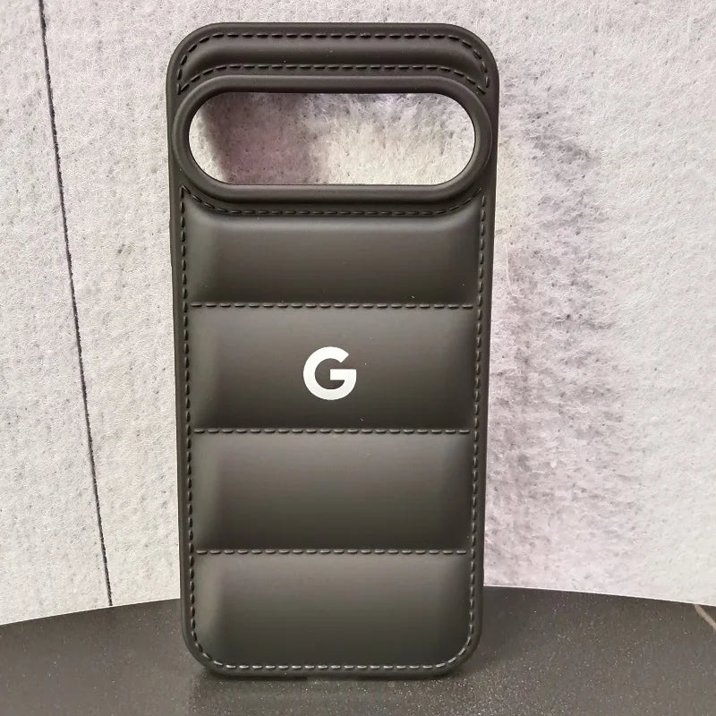 For Google Pixel 10 Pro 9a 9Pro 8 8Pro 7 7a 6 6a 6Pro 5 4 3 5A 4A 3A XL Soft Case Solid Color Liquid Silicone Down Jacket Case