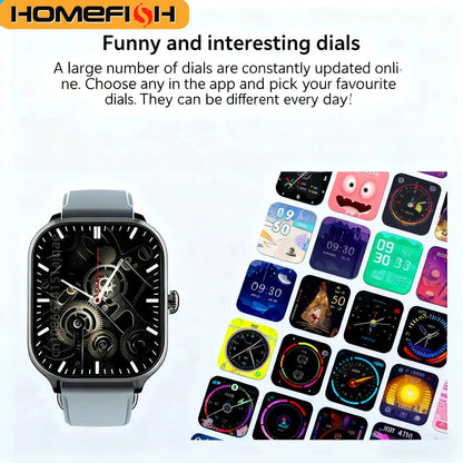 HOMEFISH H9 Intelligent Watch Bluetooth Call Remote Photography Sleep Monitoring Multiple Sports Modes Heart Rate Blood