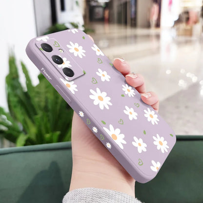 Tender Daisy Phone Case For Samsung Galaxy A56 A36 A26 A55 A35 A25 A15 A17 A16 A07 A06 A05 A54 A34 A24 A14 A04 A04S A04E 4G 5G