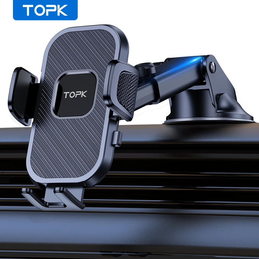 TOPK Car Phone Holder — Air Vent & Dashboard Mount