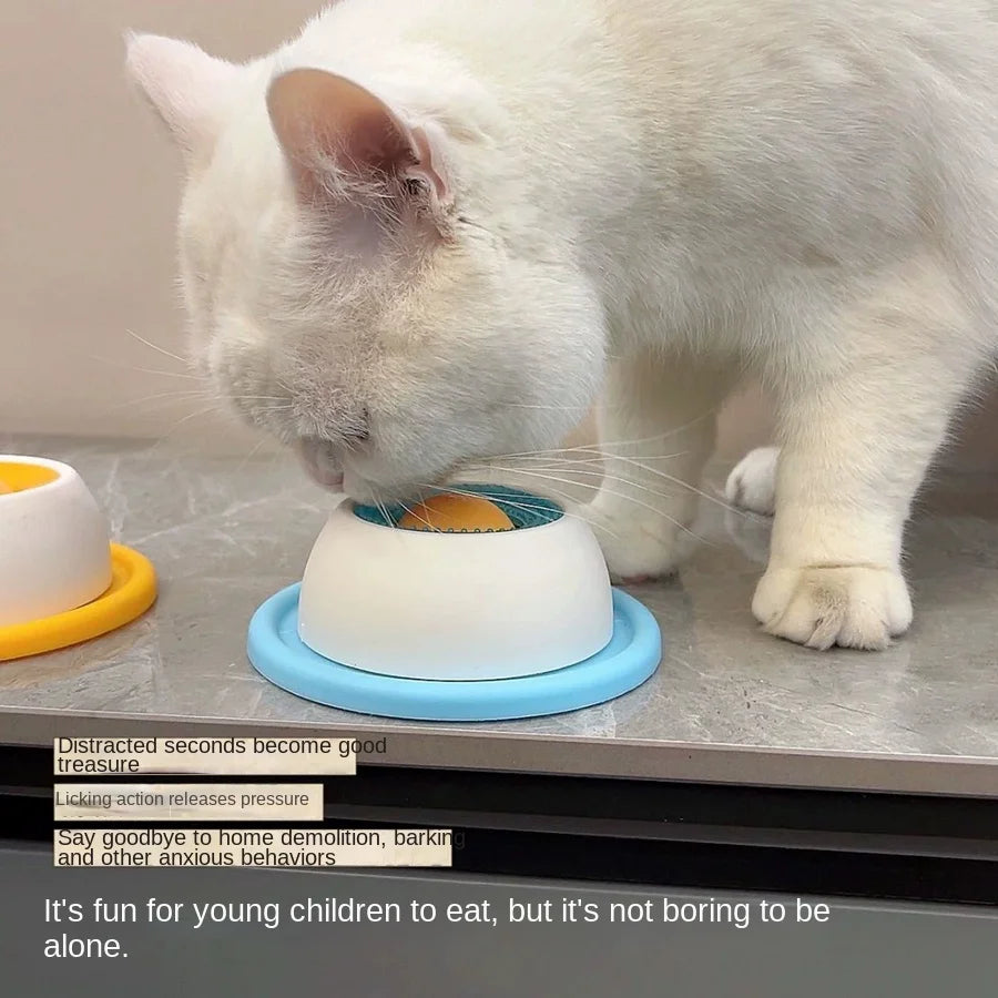 Lick Toys for Dogs Interactive Dog Toys Slow Feeder Food Dispenser for Puppy Training Enrichment Cat Feeding Crate Accessory