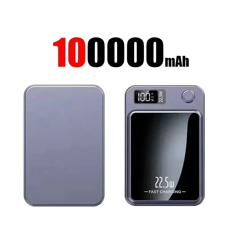 Lenovo Magnetic Wireless Power Bank 500000mAh PD22.5W Large Capacity Fast Charging External Battery For iphone Samsung Xiaomi