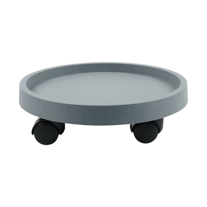 Round Movable Planter Tray With Wheels Multi-Purpose Moving Potted Plant Tool For Large Potted Plants Gardening Flower Pot Tray