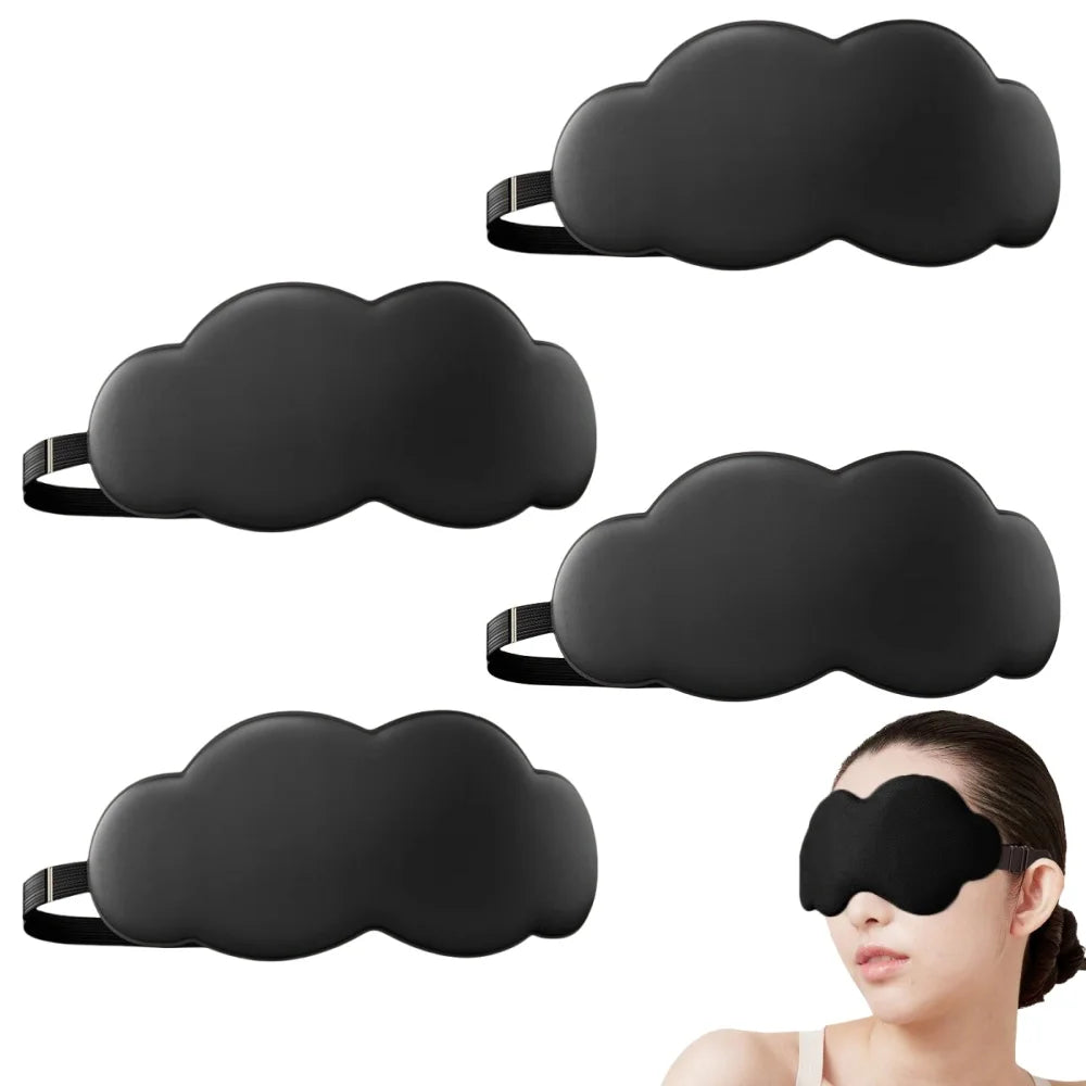 3D Contoured Sleep Eye Mask – Ultra-Soft Light Blocking Cover