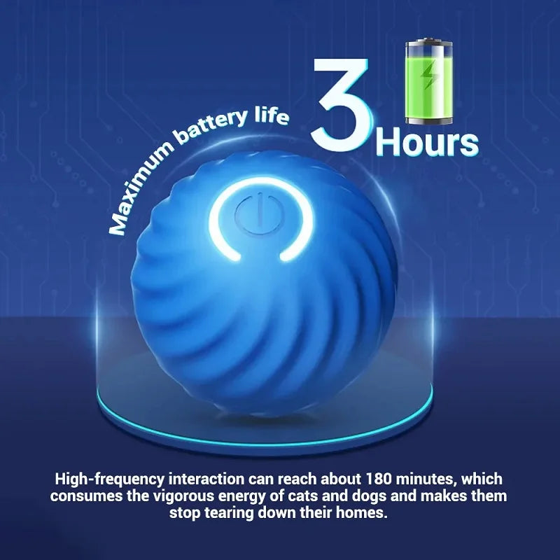 USB Rechargeable Automatic Rolling Ball Dog Toy