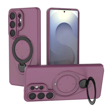 360° Rotating Magnetic Stand Phone Case For Samsung Galaxy S26 S26Plus S26Ultra Wireless Charging Shockproof Protective Cover