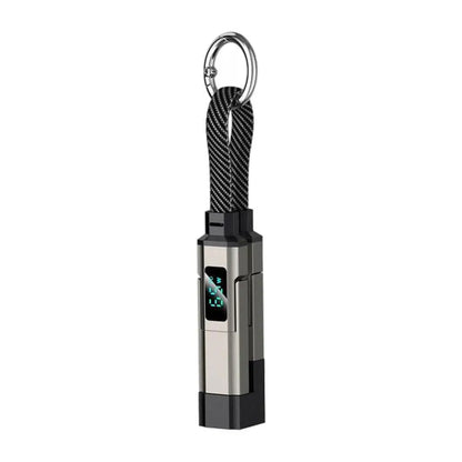 4-in-1 Keychain USB C Cable with V/A/W Display, 65W Fast Charging with LED  Charger Cord for iPhone 16/15, iPad,MacBook, Samsung