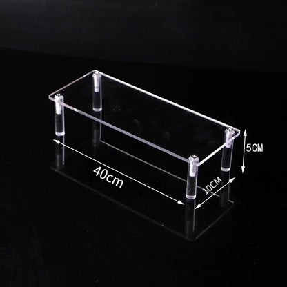 1-5 Tier Iridescent Acrylic Display Risers Stand Shelf for Figures Collectibles Cupcakes Perfumes Jewel Decorating & Organizing