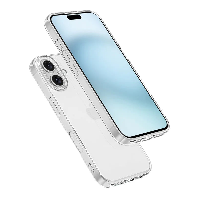 Ultra Thin Silicone Soft Phone Case For iPhone 17 Pro Max Transparent Slim Shell For Apple 17 Air 17ProMax 17Air Shockproof TPU