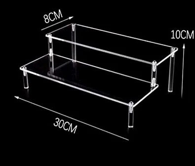 Clear Acrylic Display Stand For Anime Figures Cupcake Shelf Organizer Desserts Holder Jewels Display Risers Stand Perfume Stand