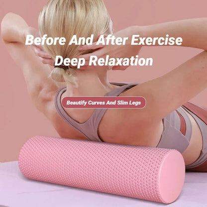 Hexagonal EVA Foam Yoga Roller, 9.5cm × 29.7cm Massage Foam Roller for Pilates Home Fitness Workout