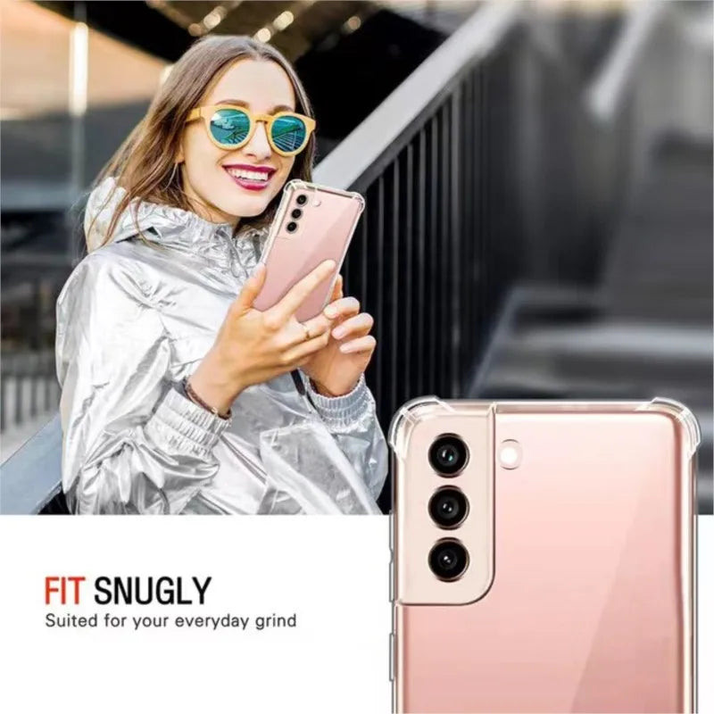 Shockproof Phone Case for Samsung Galaxy A25 A35 A55 A15 A54 A34 A14 5G A24 4G A05S A73 A53 A33 A23 A13 Transparent Back Cover