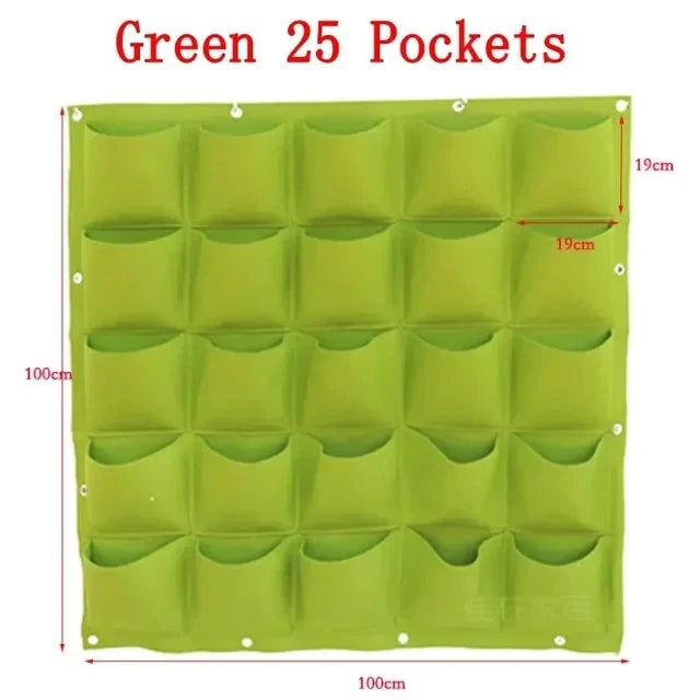 NEW Wall Hanging Pockets Planting Bags Flower Pot Home Garden Grow Bag Garden Planter Vertical Suculentas Plant Pot Home Decor