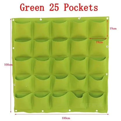 NEW Wall Hanging Pockets Planting Bags Flower Pot Home Garden Grow Bag Garden Planter Vertical Suculentas Plant Pot Home Decor
