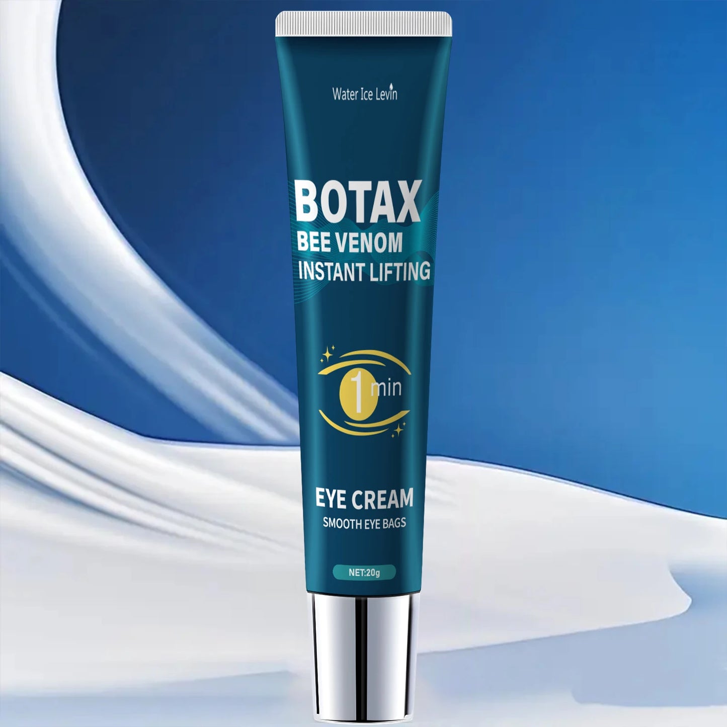 Eye Tightening Gel, Reduces Fine Lines, Contains Caffeine, Retinol, and Hyaluronic Acid, Moisturizes and Tightens the Skin, Alcohol-Free