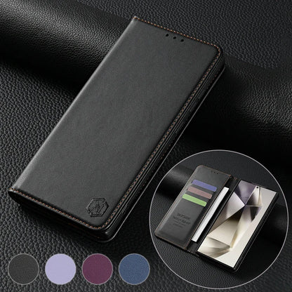 Wallet Strong Magnetic Card Slot Flip Leather Case For Samsung Galaxy S25 Ultra S24 Plus S23 S22 S21 S20 FE A15 A16 A36 A55 A56