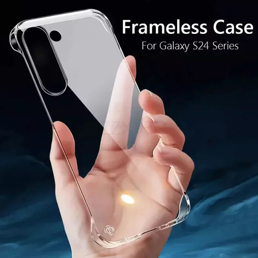 Frameless Slim Clear Hard Back Cover Case For Samsung Galaxy S26 S24 S25 FE Edge S23 S22 S23 S24 S21 FE Plus Ultra Phone Cases