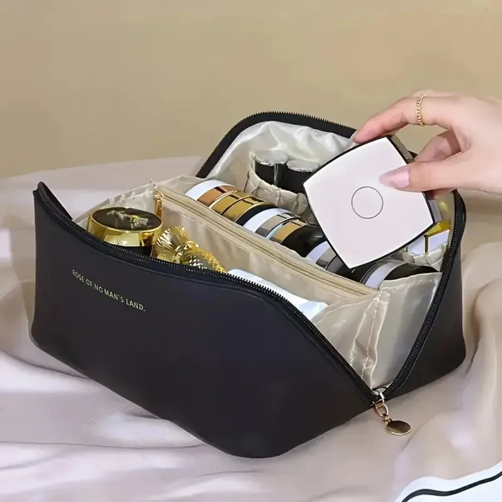 Makeup Organizer Female Toiletry Kit Bag Make Up Case Storage Pouch Luxury Lady Box, Cosmetic Bag, Organizer Bag for Travel Zip