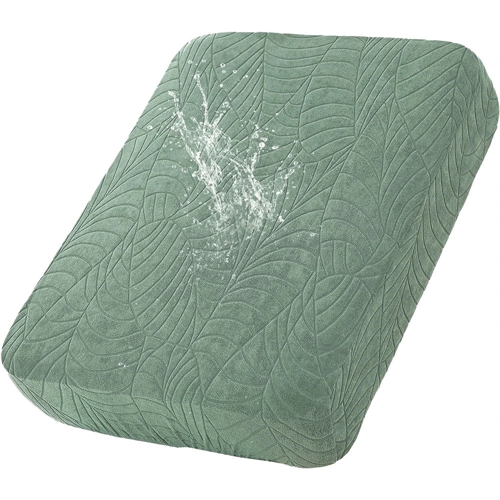 Waterproof Stretch Sofa Cushion Cover Jacquard Fabric Pure Sofa Cover Removable Protector Couch Cover Chaise Lounge Living Room