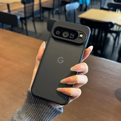 For Google 9A Magnetic Case Slim Matte Carbon Fiber Wireless Charger Cover for Google Pixel 9 10 Pro XL 8A 8 Pro Armror Cover