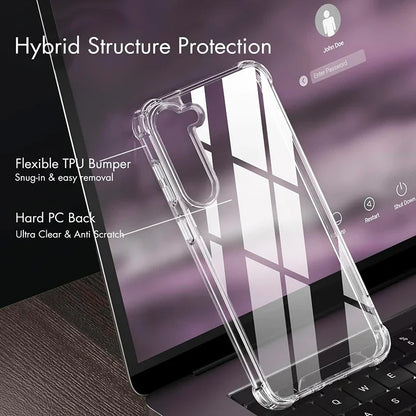 Hybrid Shockproof Case For Samsung Galaxy S26 S25 FE S24 S23 S21 S22 Plus Ultra Clear Hard Case For Samsung A57 A37 A56 A36 A54