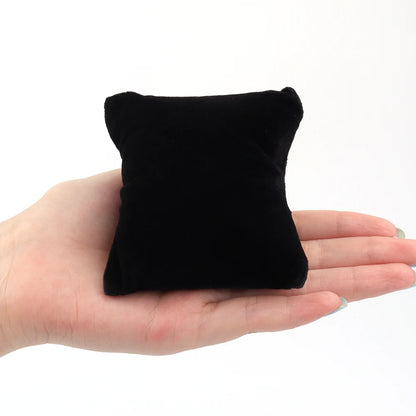 Jewelry Pillow Stand Velvet PU Leather Holder Organizer – Bracelet, Bangle, Anklet & Watch Display Photography Prop