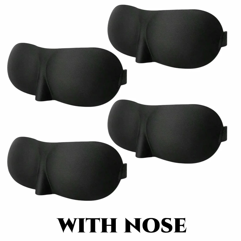 3D Contoured Sleep Eye Mask – Ultra-Soft Light Blocking Cover