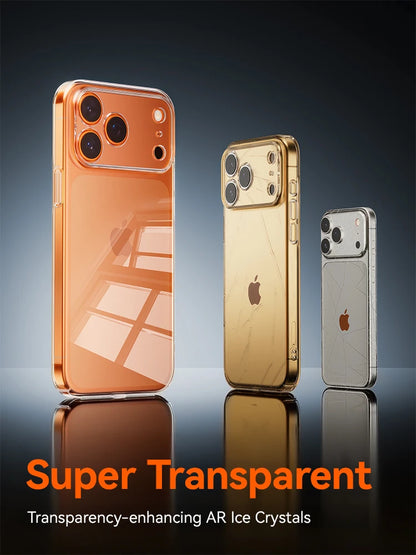 Joyroom Case For iPhone 17 Pro Max Case Crystal Transparent No Yellowing Lens Protection Cover For iPhone 16 15 Pro Max Case